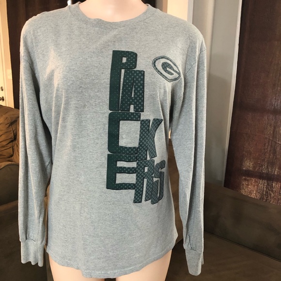 Greenbay Packers Medium Long sleeve shirt Men’s Grey Football 🏈 - Picture 1 of 5